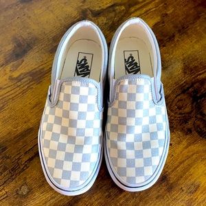 CHECKERBOARD SLIP-ON VANS